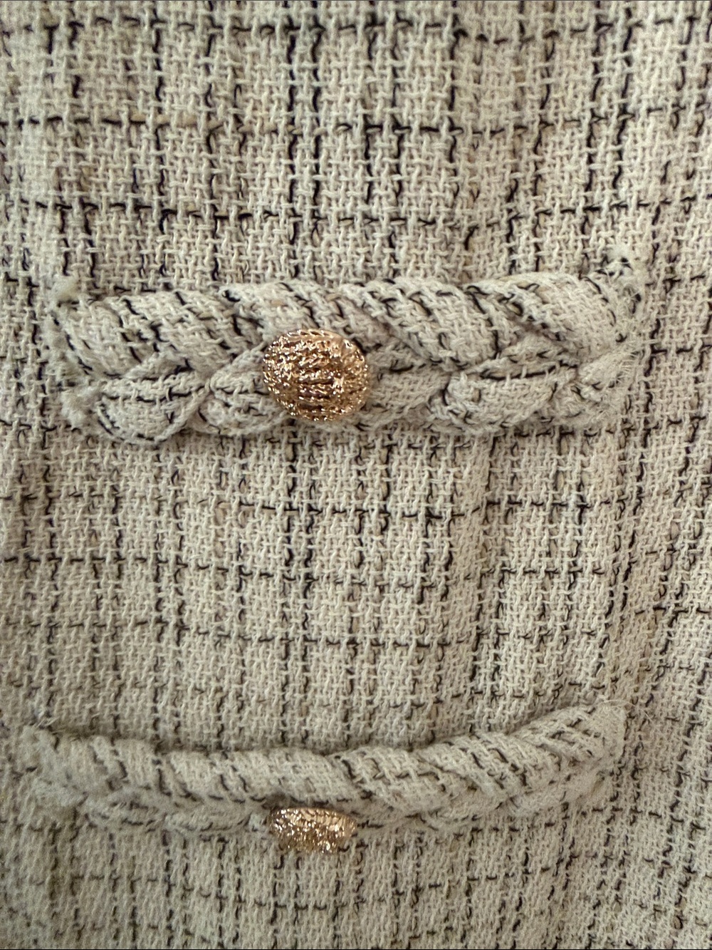 entro Cream Tweed Mini Dress - Picture 6 of 7